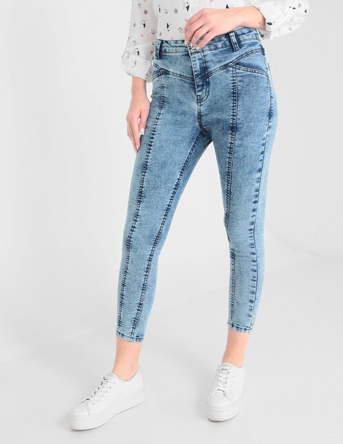 Jeans Non Stop corte skinny jaspeado para mujer en SB