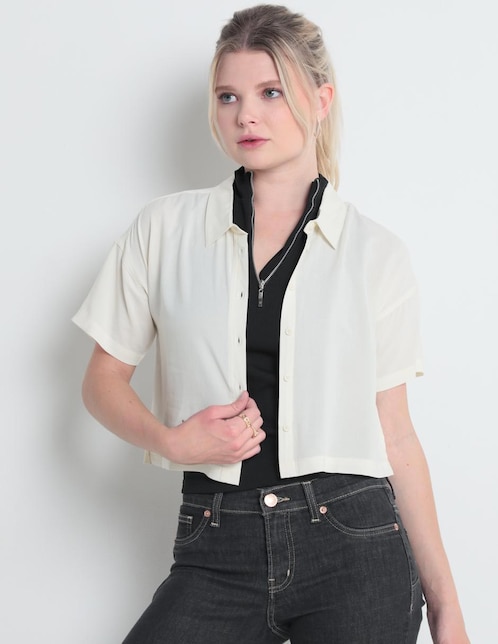 Blusa manga corta para mujer 1