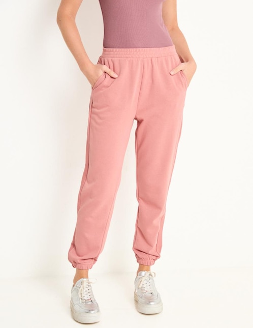 Pants slim con elástico para mujer 1