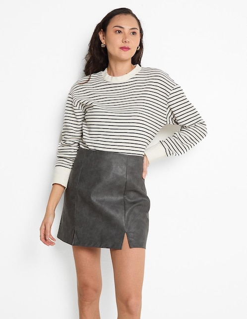 Falda mini a la cintura 1