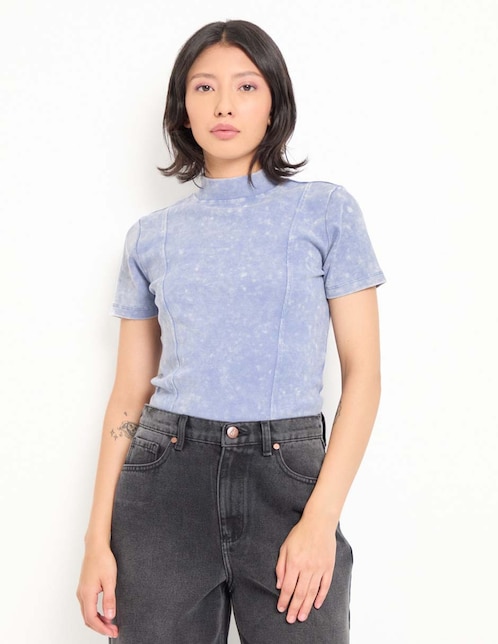 BLUSA NSM25140-09 NON S, G, AZUL ACERO