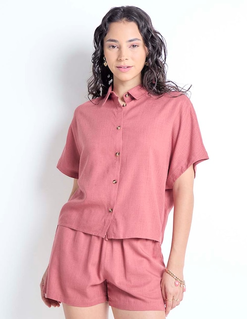 Blusa manga corta para mujer 1