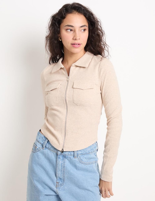 BLUSA NSM25105-10 NON, M, AVENA JASPE