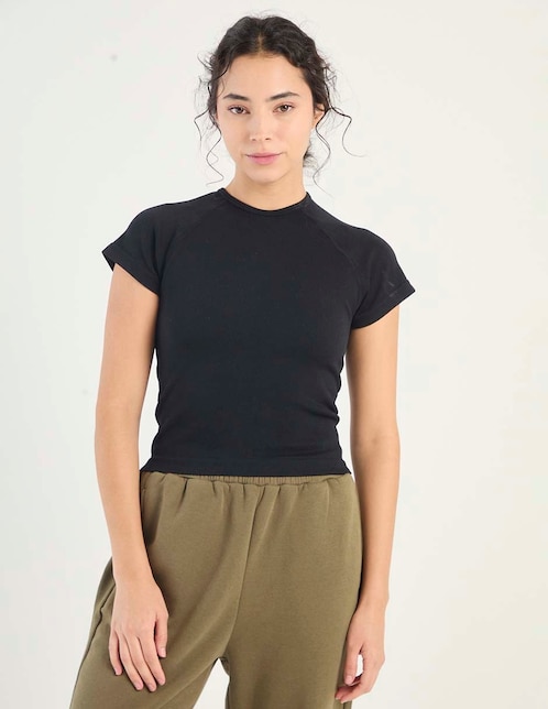 PLAYERA NSM25125-P10 NON STO, G, NEGRO
