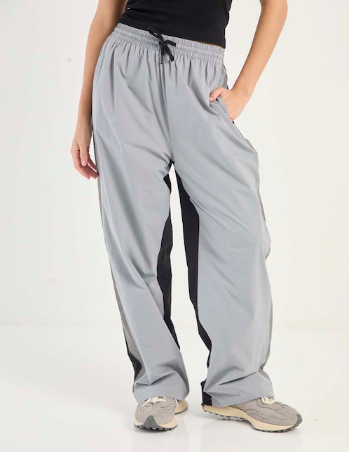 Pants straight con jareta para mujer