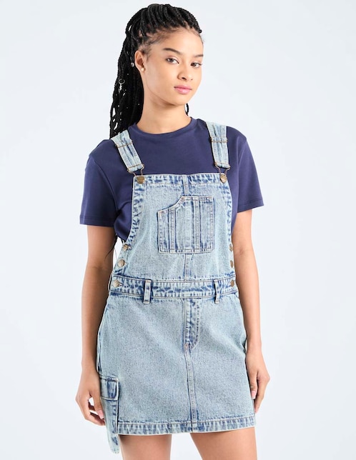 Jumpsuit de mezclilla casual para mujer 1