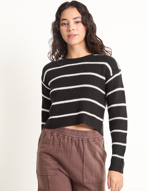 Suéter cuello redondo para mujer 1