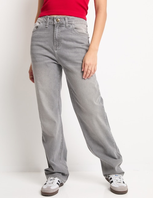 Jeans relaxed amplio para mujer 1