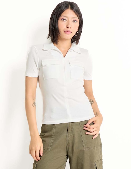 Blusa manga corta para mujer 1