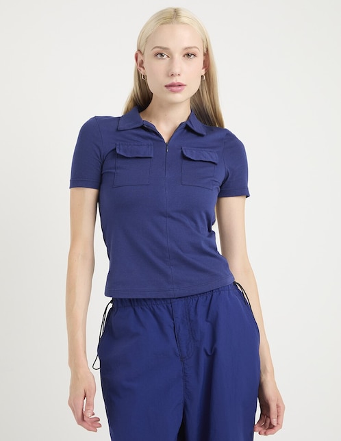 BLUSA NSM25358-07 NON STOP L, EG, NAVY