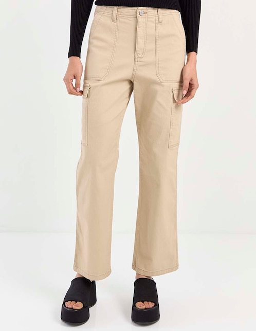 PANTALON CARGO NON ST, 13, KHAKI CLARO