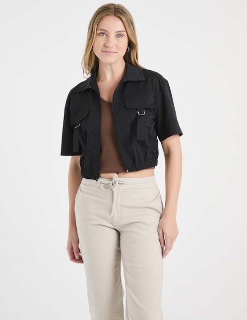 Blusa manga al codo para mujer 1