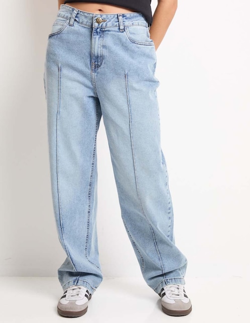 Jeans relaxed amplio para mujer 1