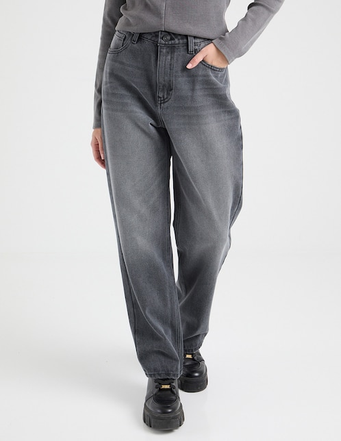 Jeans relaxed straight Non Stop para mujer