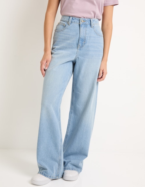 Jeans relaxed baggy para mujer 1