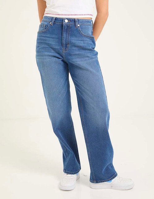 Jeans straight cintura media Non Stop para mujer