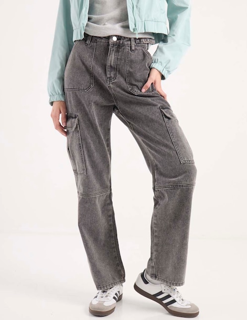 Jeans cargo relajado Non Stop para mujer