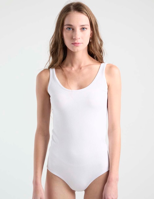 Body escote medio para mujer 1