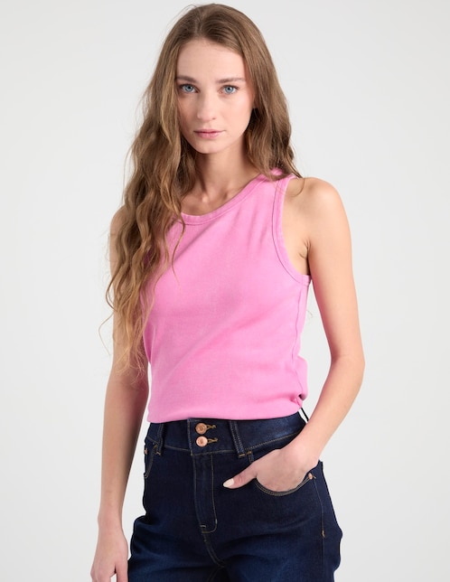 Top cuello redondo tirante ancho 1