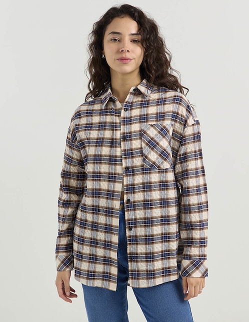 Sobrecamisa manga larga para mujer 1