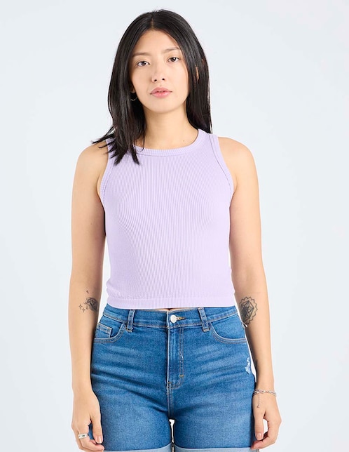Top cuello redondo tirante ancho 1