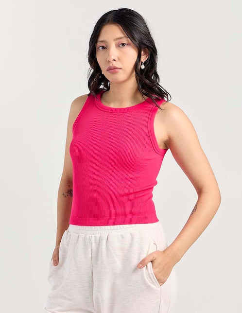 Top cuello redondo tirante ancho 1
