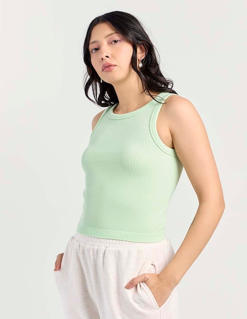 Top cuello redondo tirante ancho 1
