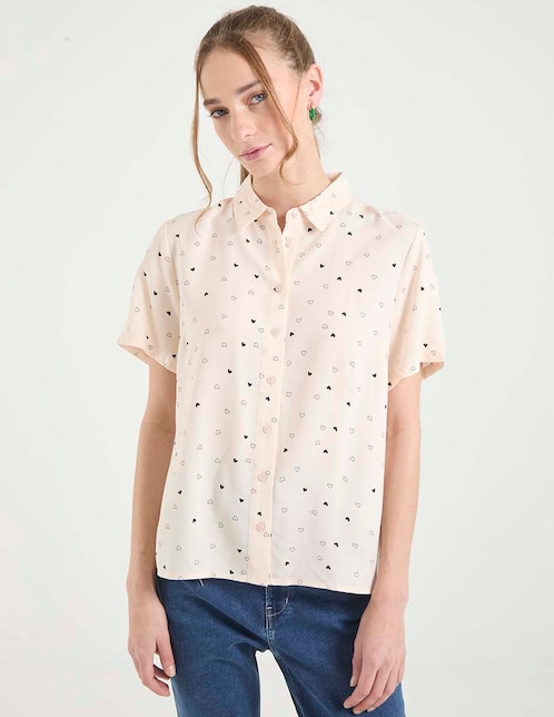 Blusa manga corta para mujer 1