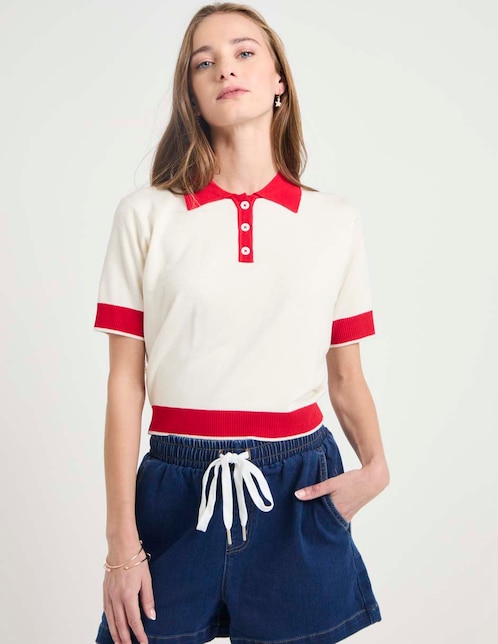 SHORT NSM26401, EG, ÍNDIGO DENIM MEDIO