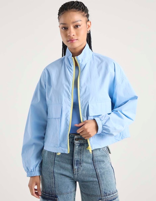 CHAMARRA NON STOP, EG, POWDER BLUE LISO