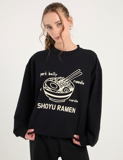 SUDADERA NSM25391-09 NON ST, EG, NEGRO