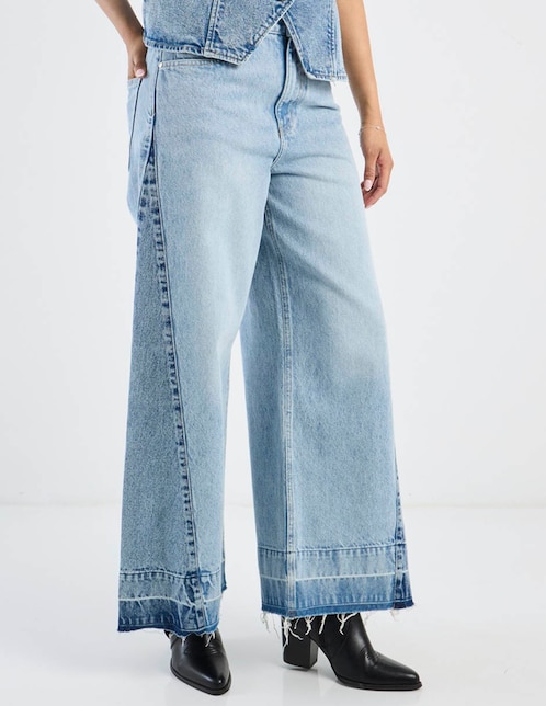 Jeans relaxed amplio a la cintura Non Stop para mujer