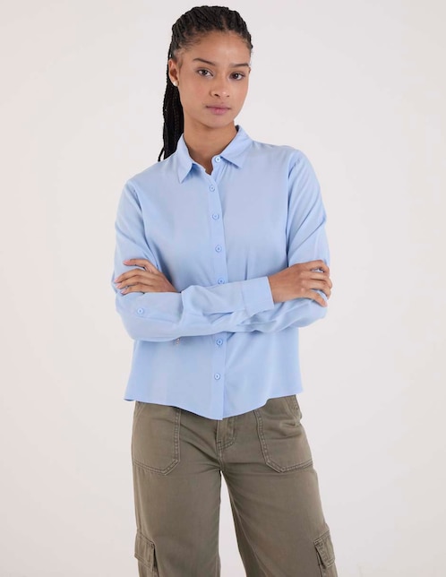 BLUSA NSM26575-P07 NON, G, DENIM CLARO