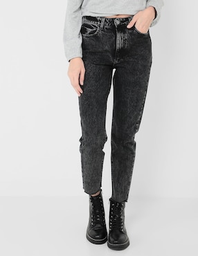 Jeans boyfriend Non Stop lavado deslavado corte cintura para mujer