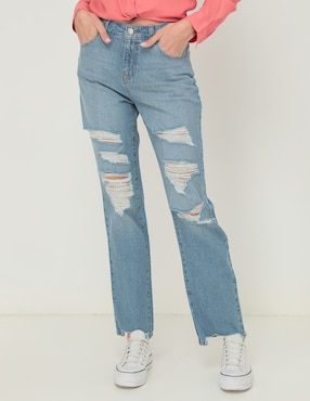 Jeans mom American Eagle corte cintura alta para mujer