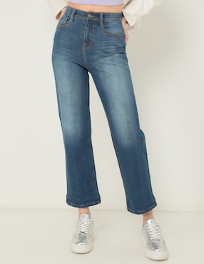 Jeans Campana Non Stop Corte Cintura Para Mujer