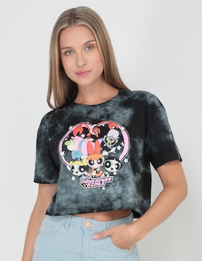 Playera Manga Corta Warner The Powerpuff Girls Cuello Redondo Para Mujer