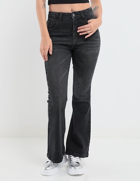 Jeans Campana Non Stop Corte Cintura Para Mujer