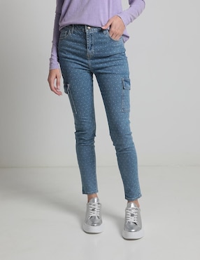 Jeans Slim Non Stop Corte Cintura Para Mujer