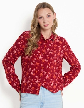 Blusa Camisera Non Stop Manga Larga Para Mujer