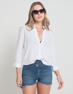 Blusa Camisera Non Stop Manga Larga Para Mujer