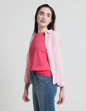 Blusa Camisera Non Stop Manga Larga Para Mujer