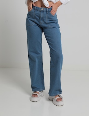 Jeans Baggy Non Stop Corte Cintura Para Mujer