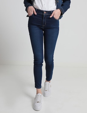 Jeans Straight Non Stop Corte Cintura Para Mujer