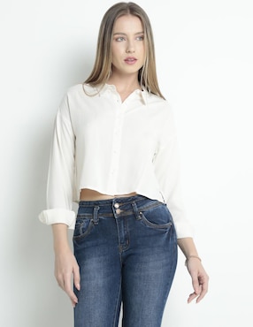 Blusa Camisera Non Stop Manga Larga Para Mujer