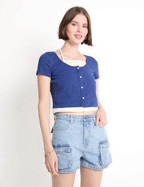 Blusa Non Stop Manga Corta Para Mujer