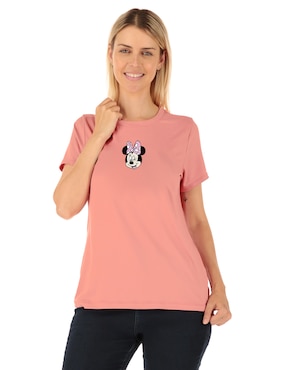 Playera Manga Corta Dama Disney Dtr Cuello Redondo Para Mujer