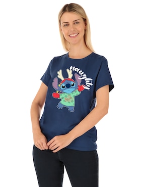 Playera Manga Corta Disney Dtr Cuello Redondo Para Mujer