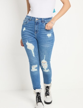 Jeans skinny Non Stop corte cintura para mujer