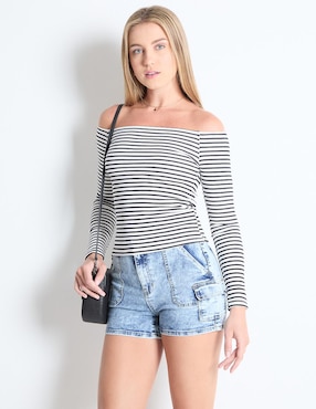 Short Non Stop De Mezclilla Para Mujer